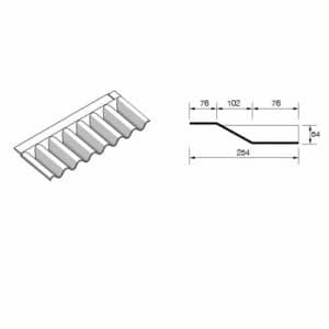 Eternit Under Glazing Flashing Piece Profile 6