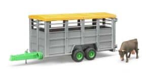 Bruder Livestock Trailer with 1 Cow